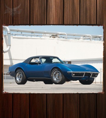 Металлическая табличка Corvette Convertible